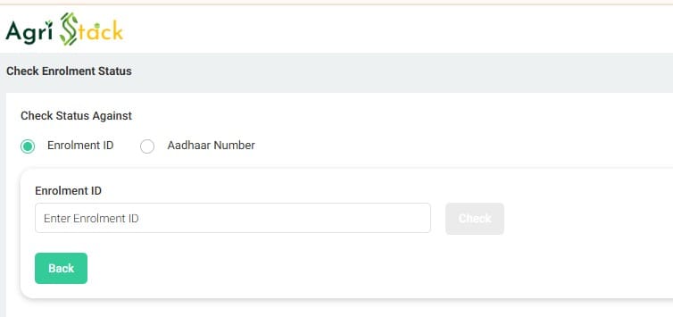 Agristack Farmer Registry Status Check Online