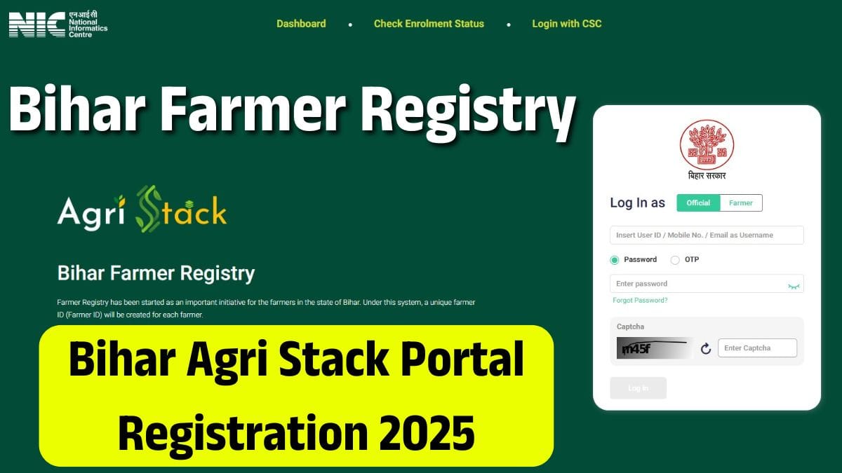 Bihar Agri Stack Portal Registration 2025
